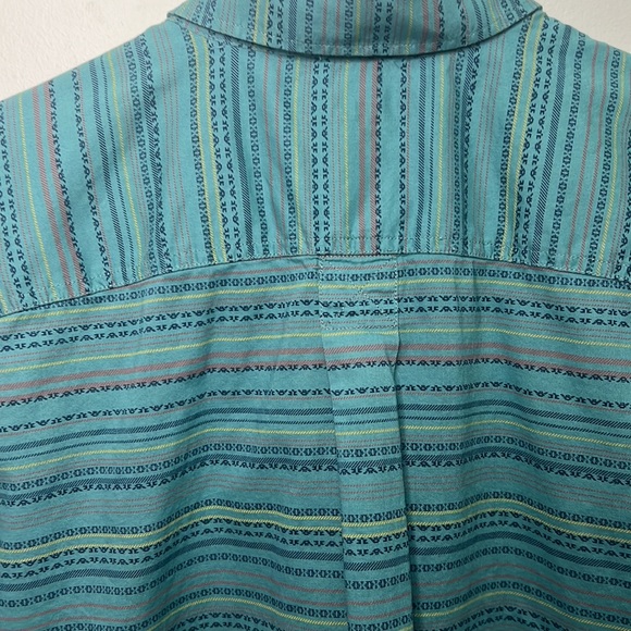 Eddie Bauer Men Classic Fit Aztec Pattern Print Button Down Shirt - Picture 12 of 13